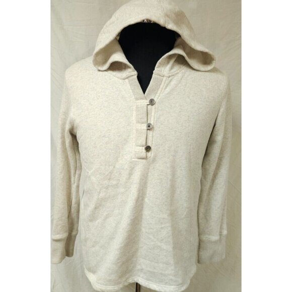 North River Outfitters Womens Grey Medium Fleece Button Sweatshirt Hoodie - Picture 1 of 11